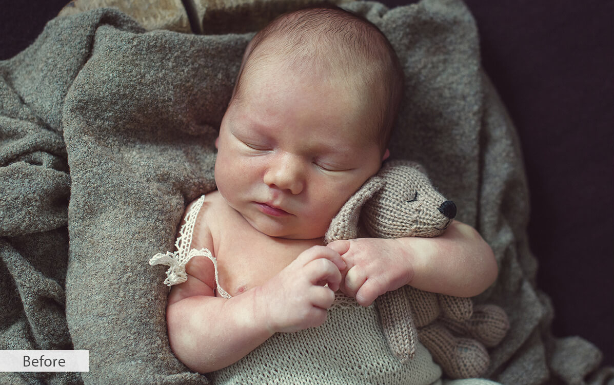 Realistic and Fast Baby Photo Retouching